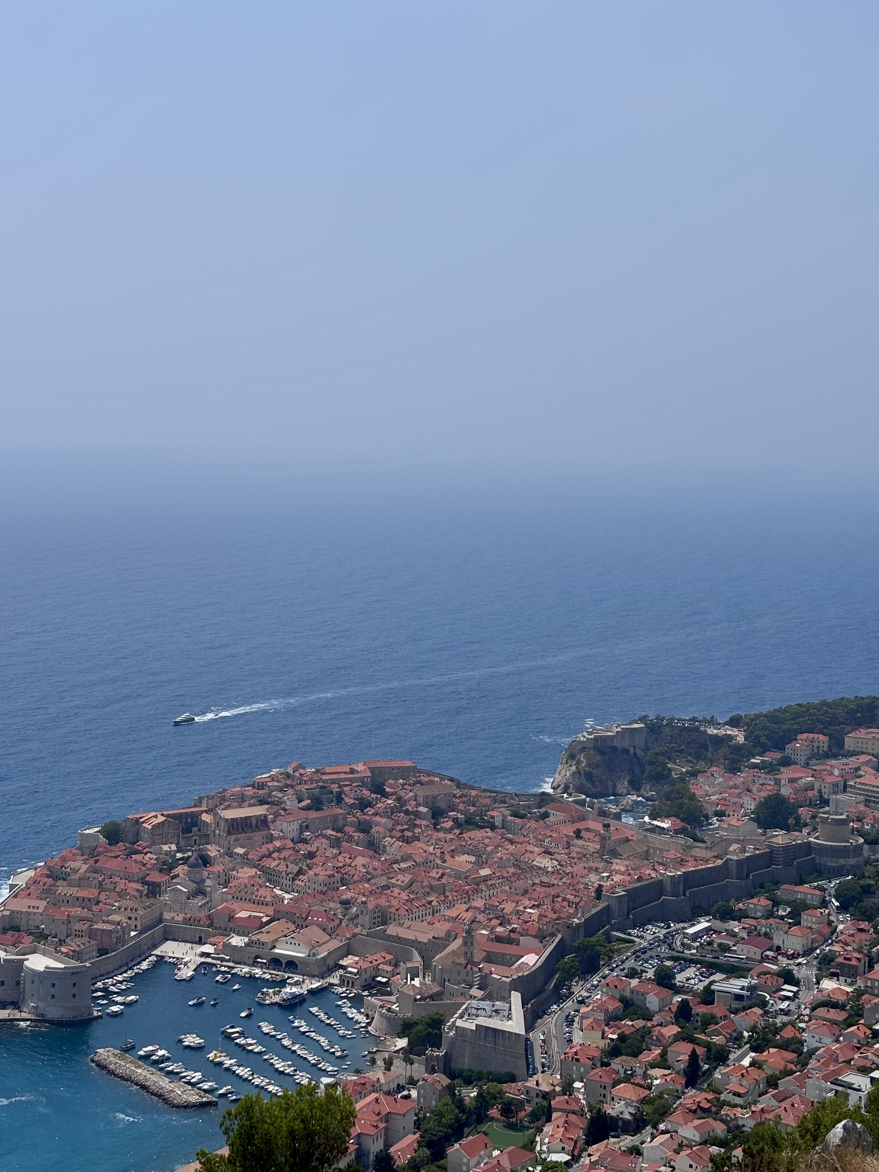 Aerial view of Dubrovnik Old Town, Croatia